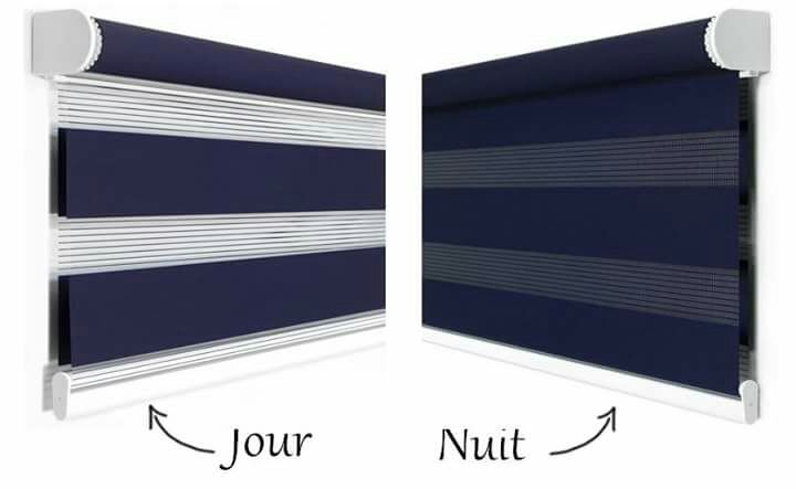 STORE JOUR ET NUIT DORÉ 1.20X180CM